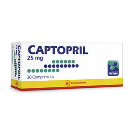 Captopril 25 mg 30 comprimidos