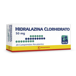 Hidralazina (B) 50mg 20 Comprimidos