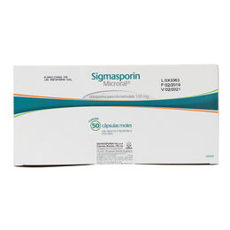 Sigmasporin Microral (B) Ciclosporina 50mg 50 Cápsulas