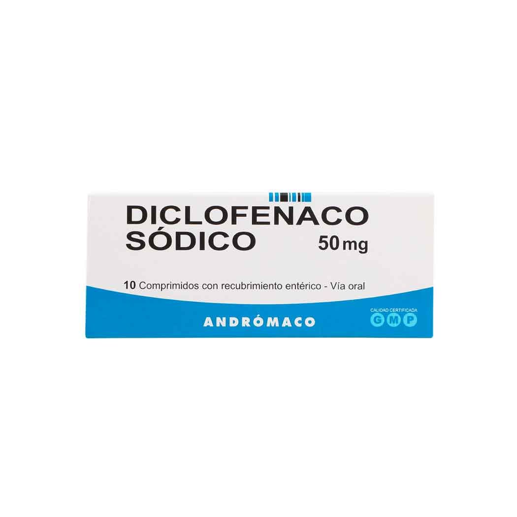 Diclofenaco Sódico 50mg 10 Comprimidos Recubiertos