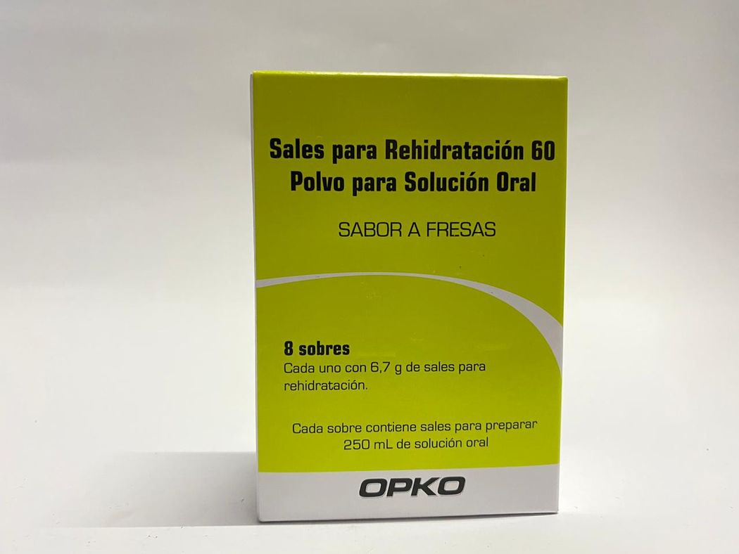Sales para Rehidratación 60 Polvo 8 Sobres