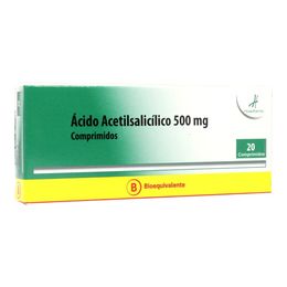 Ácido Acetilsalicílico (B) 500mg 20 Comprimidos