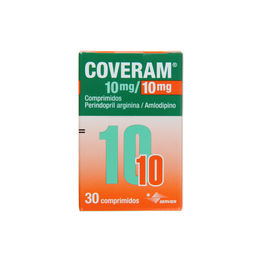 Coveram Amlodipino / Perindropil Arginina 10mg/10mg 30 Comprimidos
