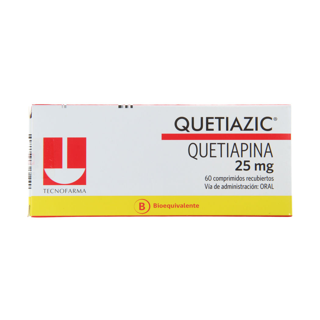Quetiazic (B) Quetiapina 25mg 60 Comprimidos Recubiertos