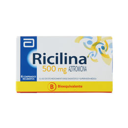 Ricilina (B) Azitromicina 500mg 6 Comprimidos Recubiertos