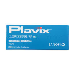 Plavix (R) Clopidogrel 75mg 28 Comprimidos Recubiertos