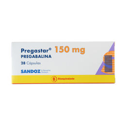 Pregastar (B) Pregabalina 150mg 28 Cápsulas