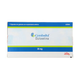 Cymbalta (R) Duloxetina 30mg 7 Cápsulas