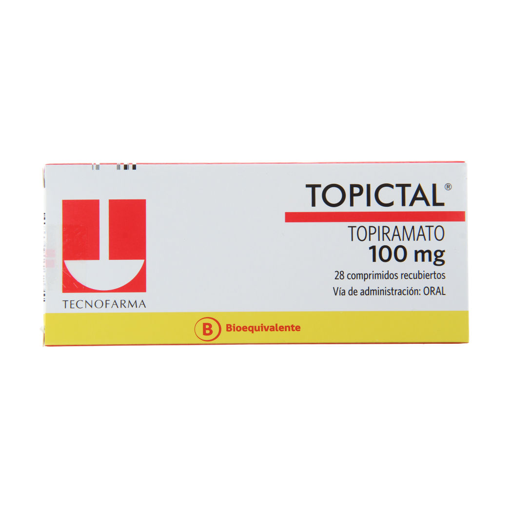 Topictal (B) Topiramato 100mg 28 Comprimidos Recubiertos
