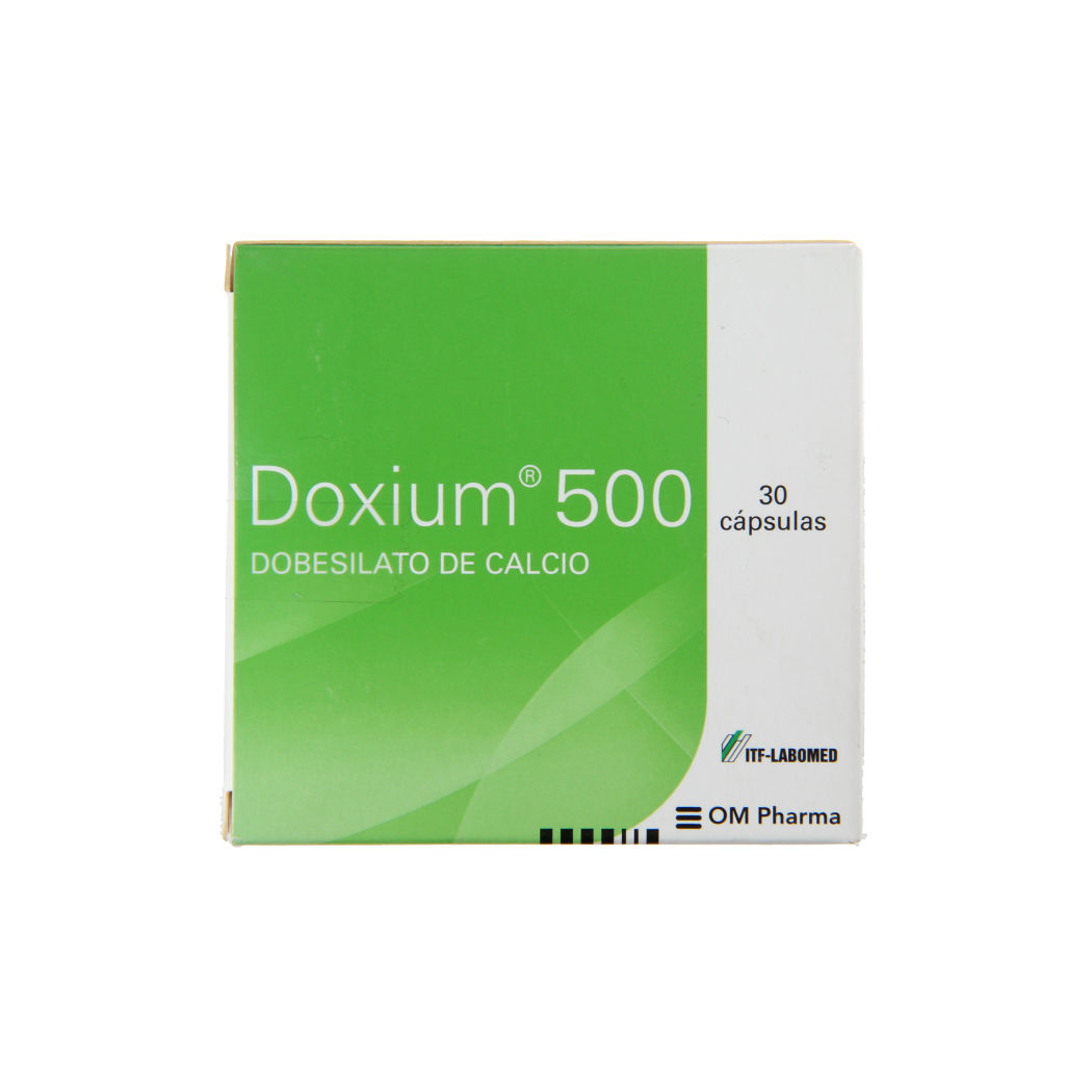 Doxium Dobesilato de Calcio 500mg 30 Cápsulas