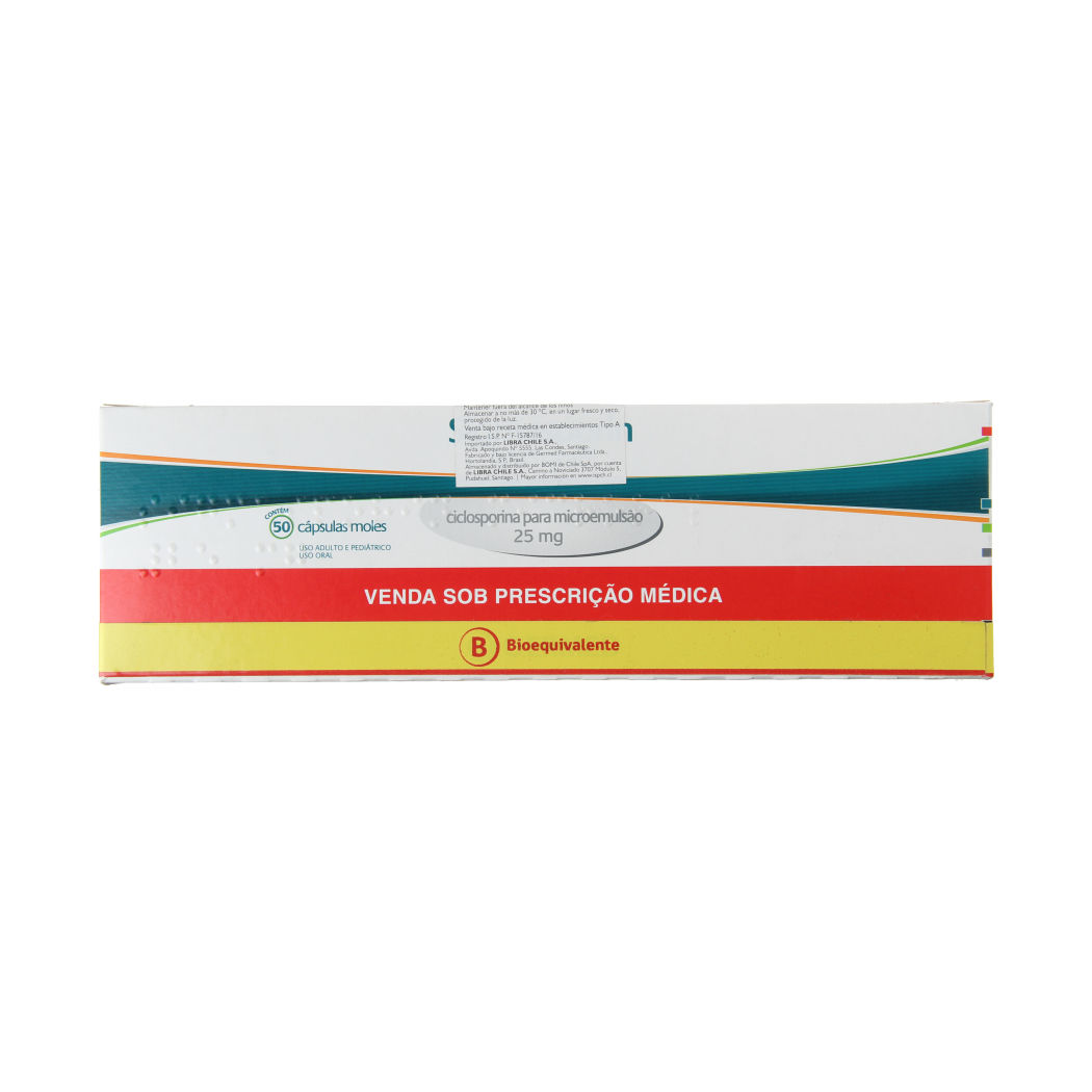 Sigmasporin Microral (B) Ciclosporina 25mg 50 Cápsulas
