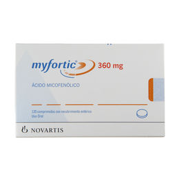 Myfortic ícido Micofenólico 360mg 120 Comprimidos Recubiertos