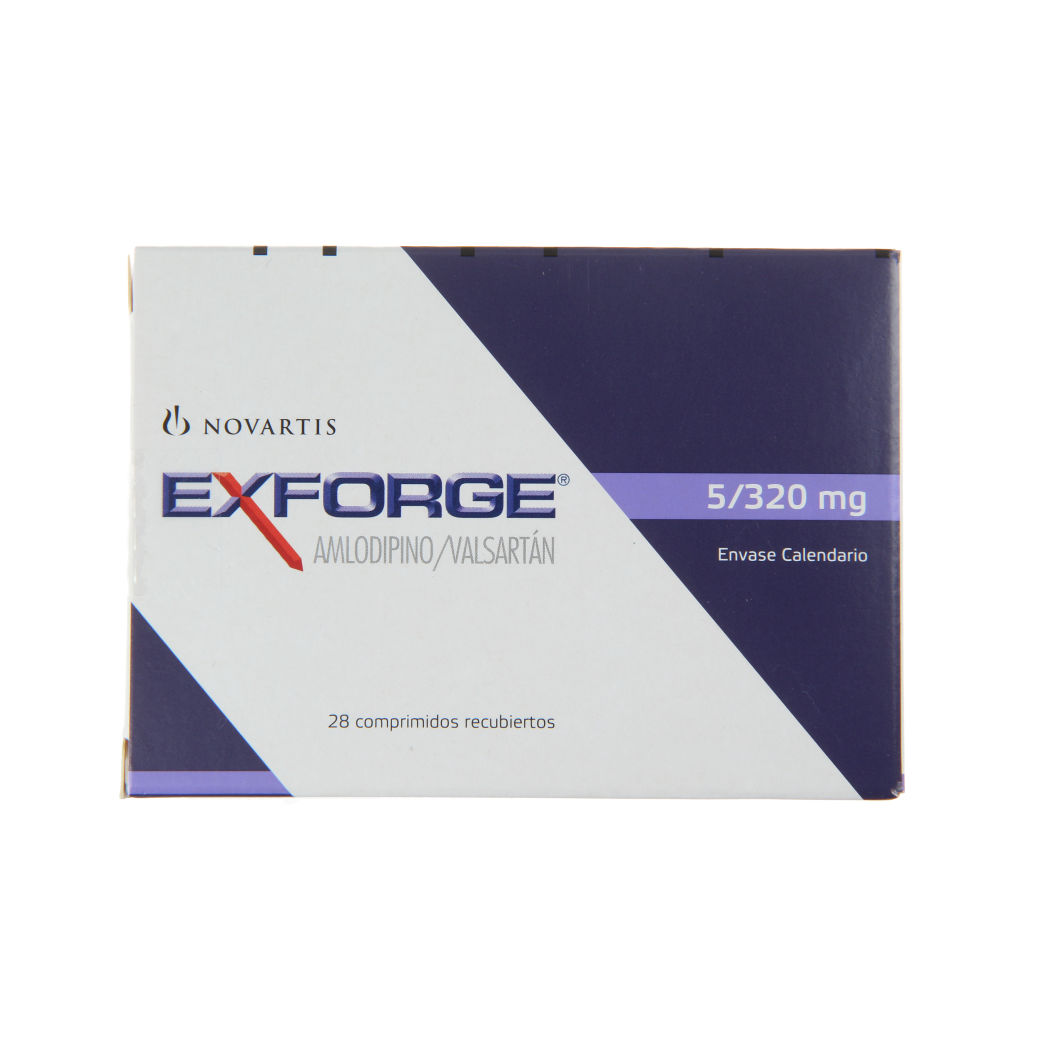 Exforge 5/320 Amlodipino / Valsartan 28 Comprimidos Recubiertos
