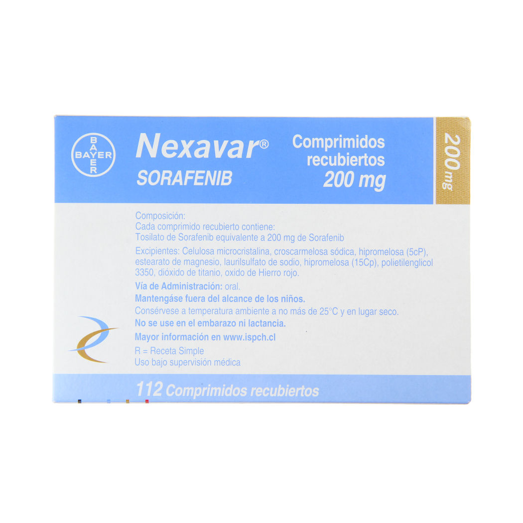 Nexavar Sorafenib 200mg 112 Comprimidos Recubiertos
