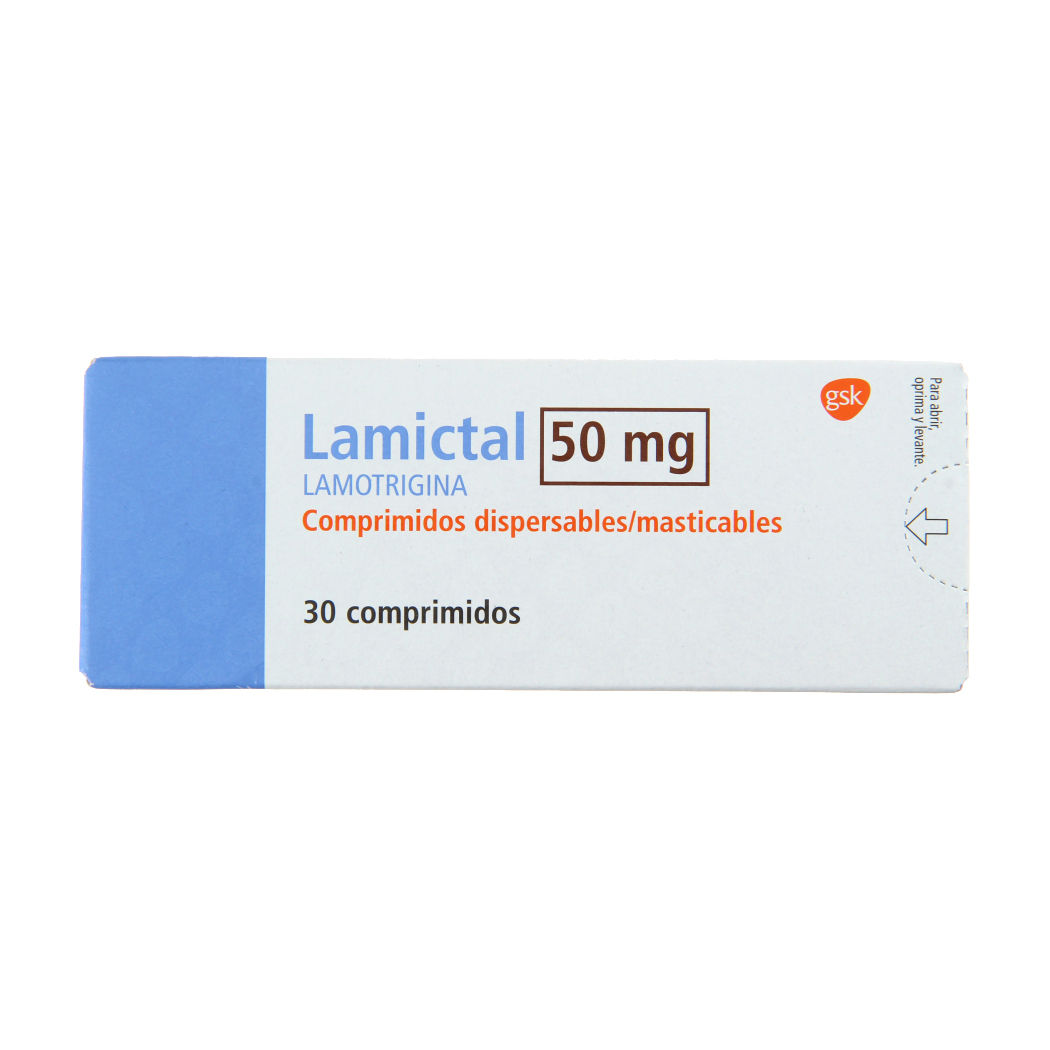 Lamictal (R) Lamotrigina 50mg 30 Comprimidos Masticables
