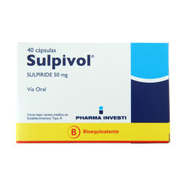 Sulpivol (B) Sulpirida 50mg 40 Cápsulas