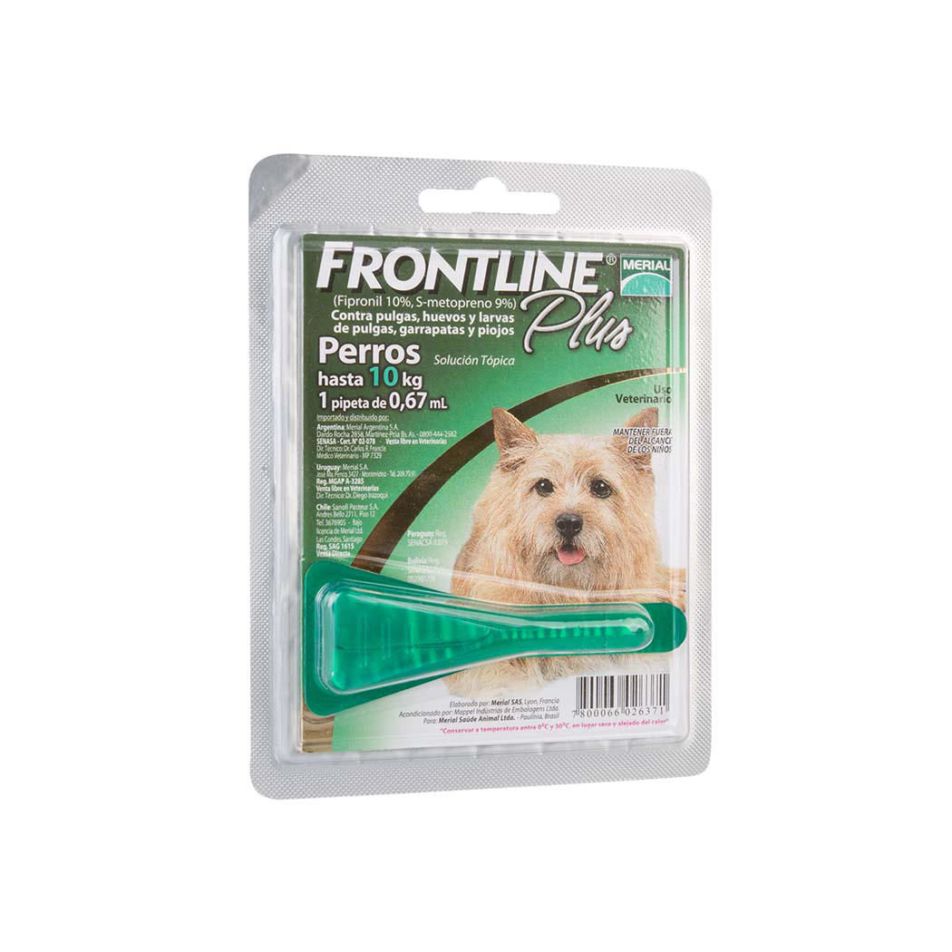 Frontline Antiparasitario Para Perros de 10kg Frontline Plus