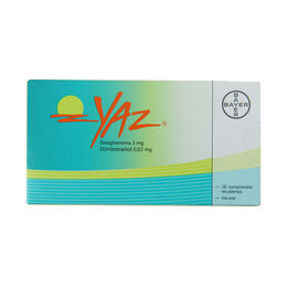 Yaz Metafolin Drospirenona / Etinilestradiol / Levomefolato 28 Comprimidos Recubiertos