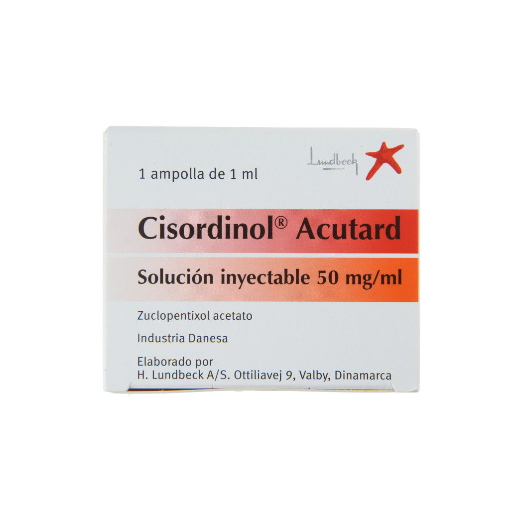 Cisordinos Acutard Zuclopentixol 50mg/ml Inyectable 1 Ampolla