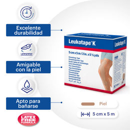 Leukotape K Venda Piel 5cmx5m