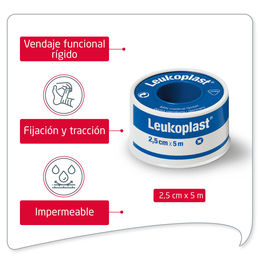Leukoplast Cinta Adhesiva Blanca 2.5cmx5m