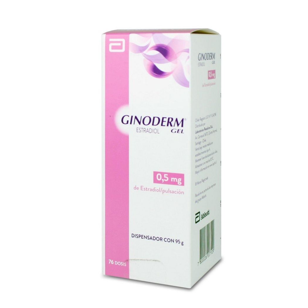 Ginoderm Gel Estradiol 0.5mg Pulsación 95g 76 Dosis