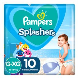 Pañales Para el Agua Splashers Talla G-XG 10 Unidades