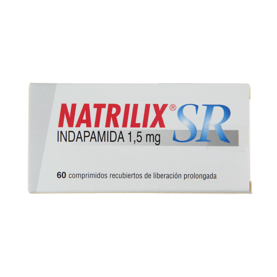 Natrilix SR Indapamida 1.5mg 60 Comprimidos Prolongados