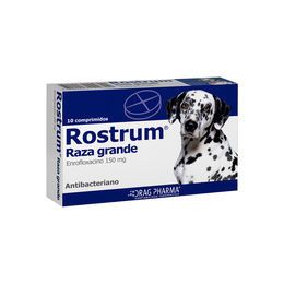 Rostrum Enrofloxacino Razas Grandes 150mg 10 Comprimidos