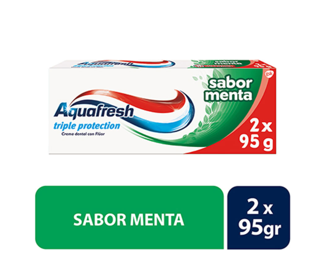 Aquafresh Pack Sabor Menta 95X2