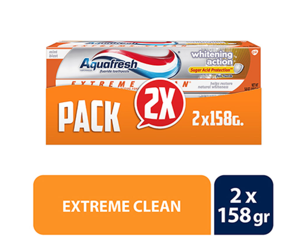 Pack De Cremas Dentales Extreme Clean Whitening