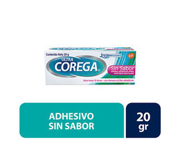 Corega Ultra Crema Adhesiva Sin Sabor 20g