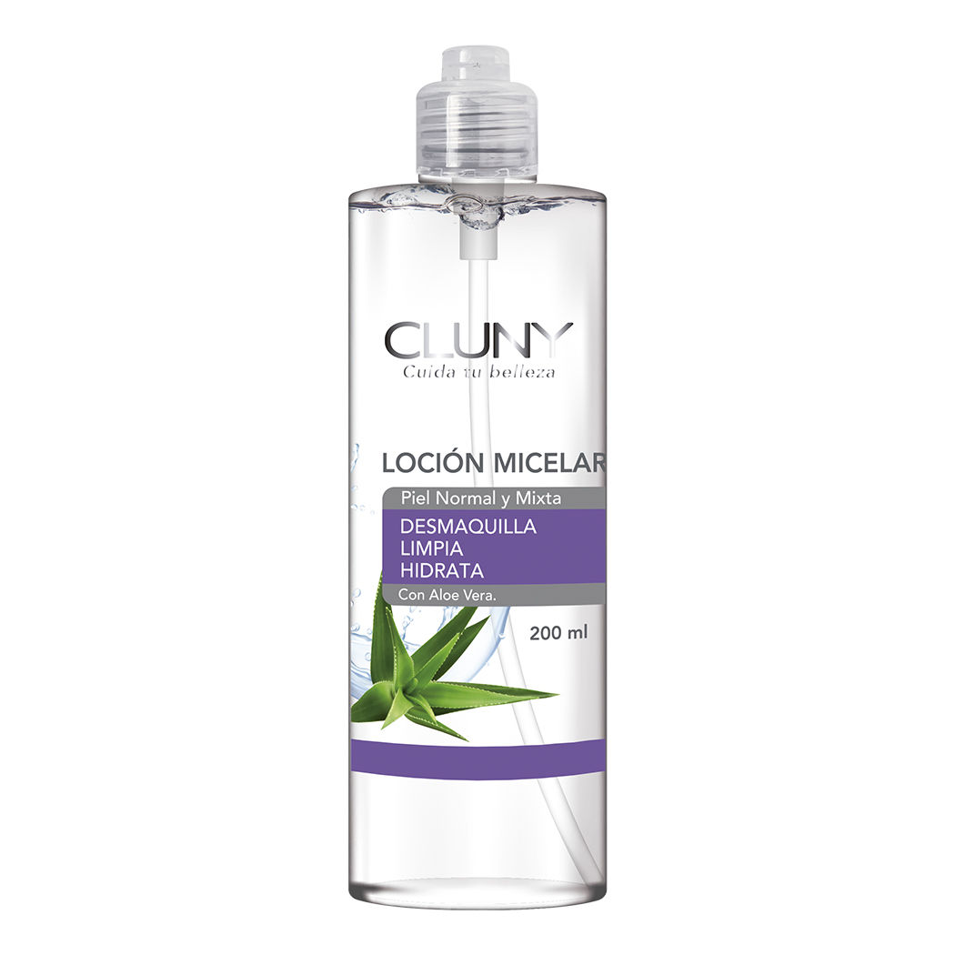 Loción Micelar Con Aloe Vera Cluny 200ml