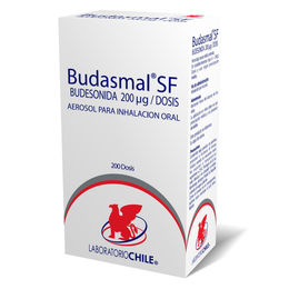 Budasmal Sf Budesonida 200 mcg/DS Inhalador Bucal 200 Dosis