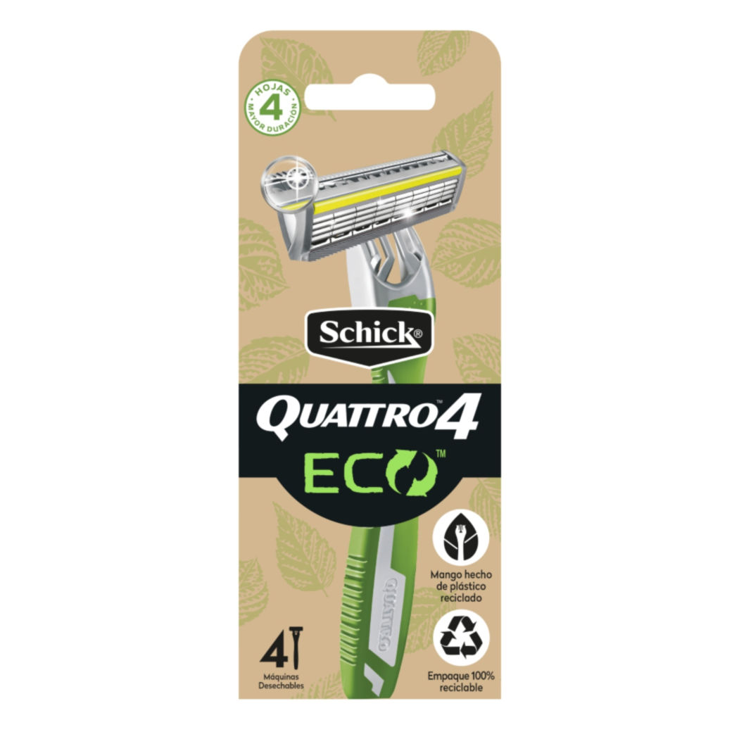 Máquina afeitar Quattro Eco x4