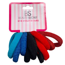 Elásticos Colets Beauty Secret Colores 12 unidades