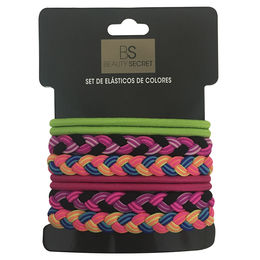 Elásticos Colets Trenzados Beauty Secret 6 Unidades