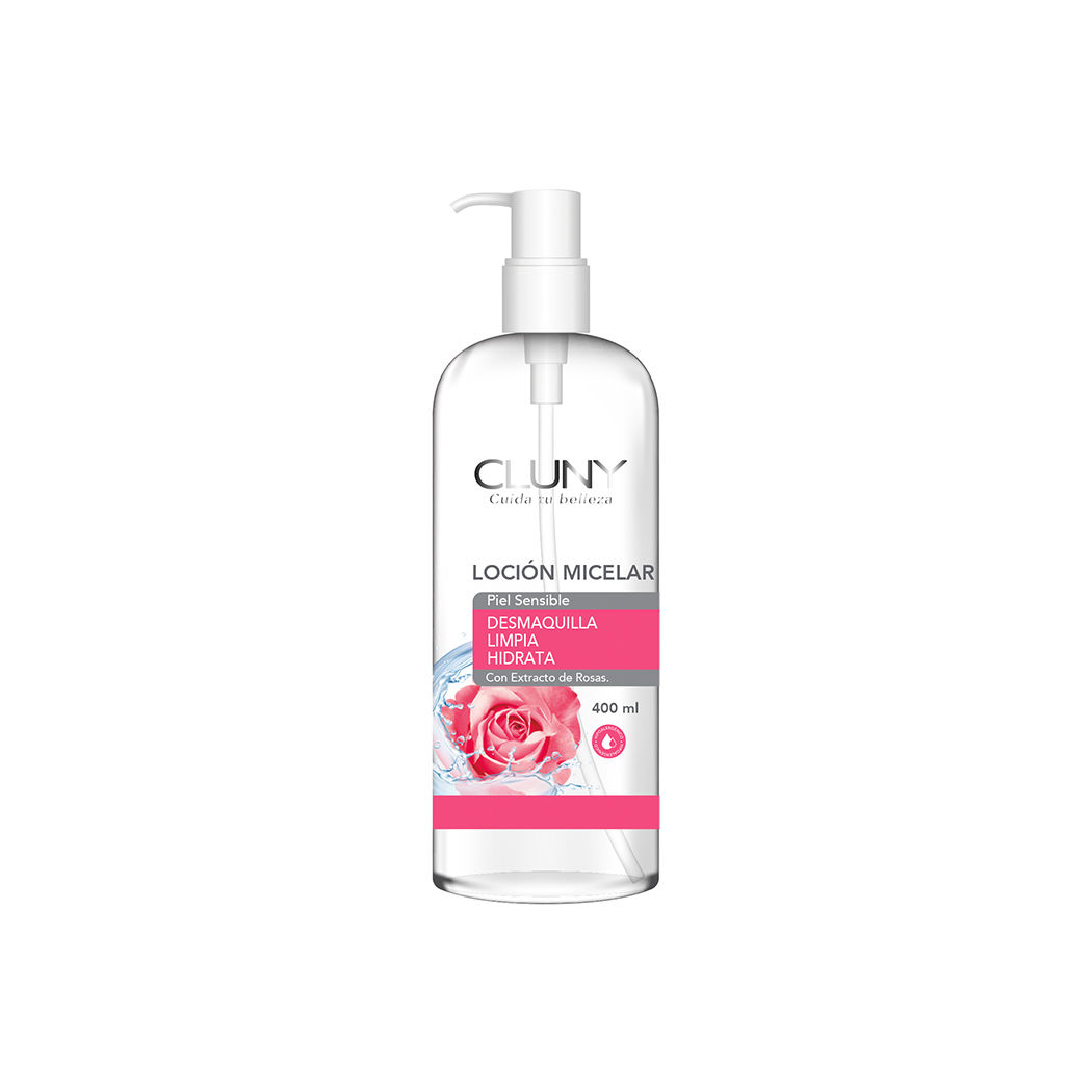 Loción Micelar Extracto de Rosas Cluny 400ml