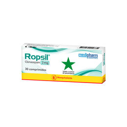 Ropsil (B) Clonazepam 2mg 30 Comprimidos