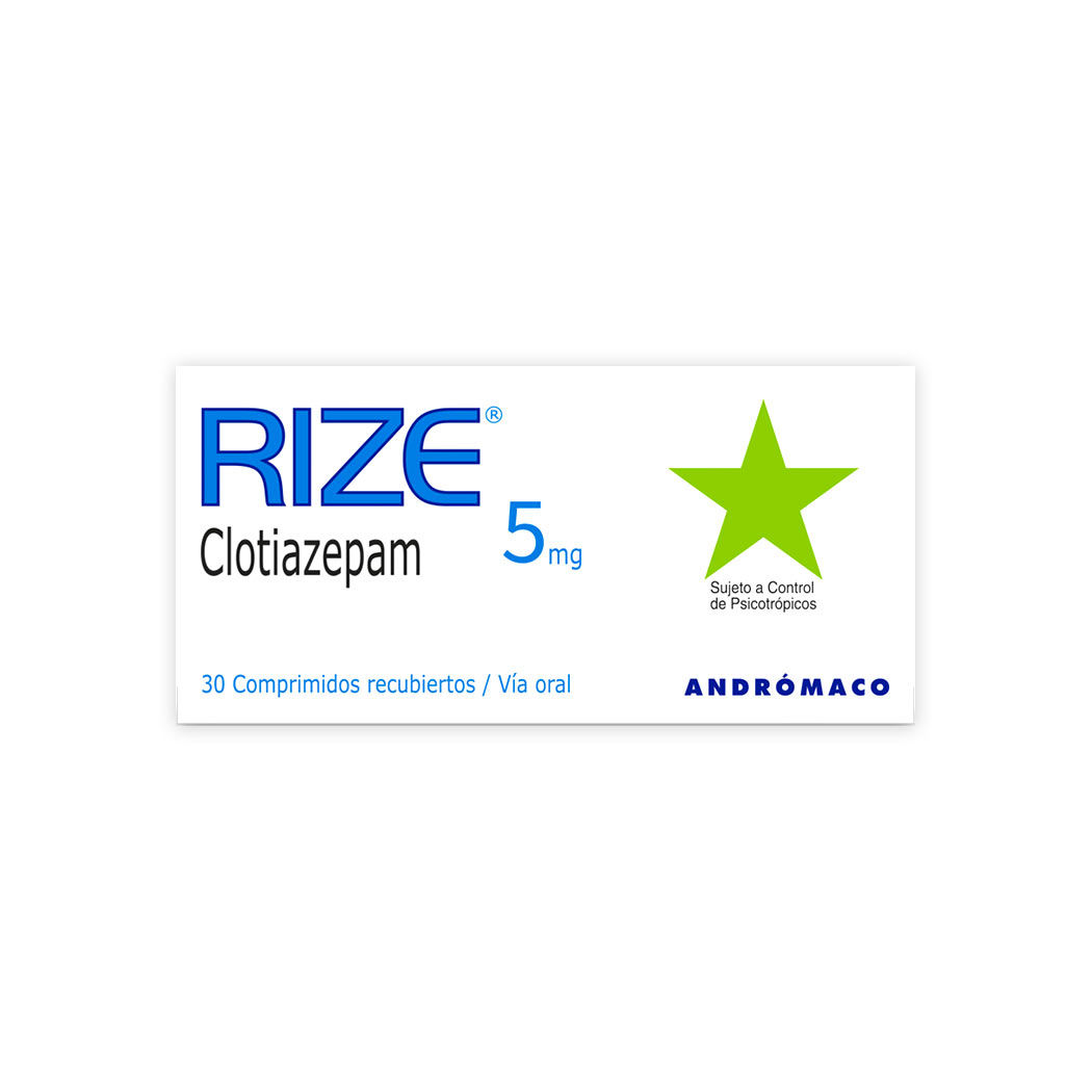 Rize (R) Clotiazepam 5mg 30 Comprimidos Recubiertos
