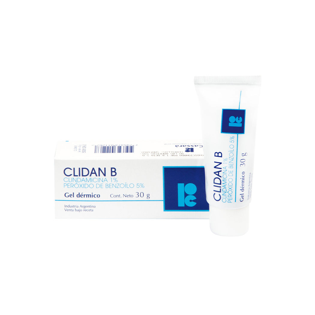 Clidan B Clindamicina / Peróxido de Benzoílo Gel Dérmico 30g