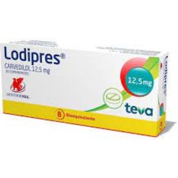 Blocar (B) Carvedilol 12.5mg 30 Comprimidos