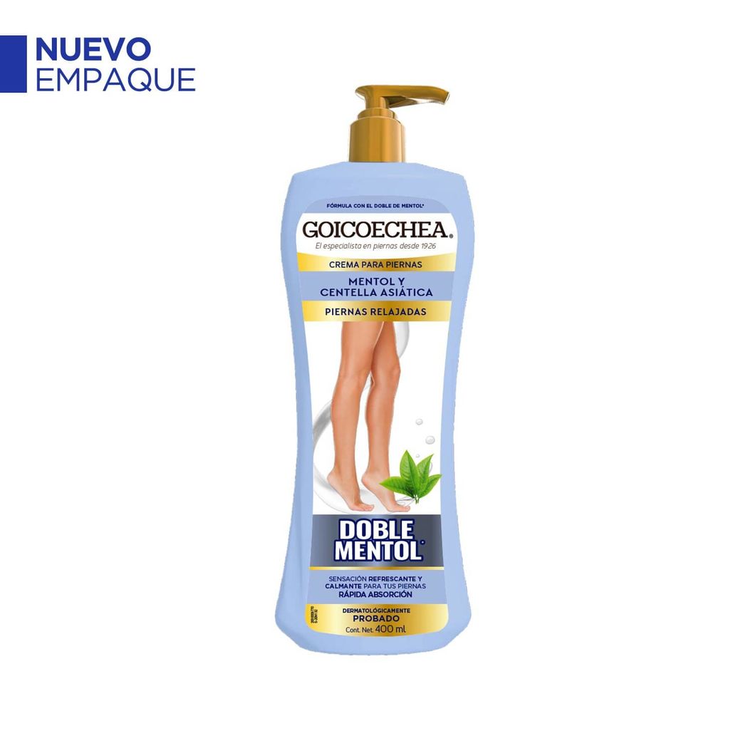 Crema Goicoechea Relajante Doble Mentol Efecto Frío 400ml