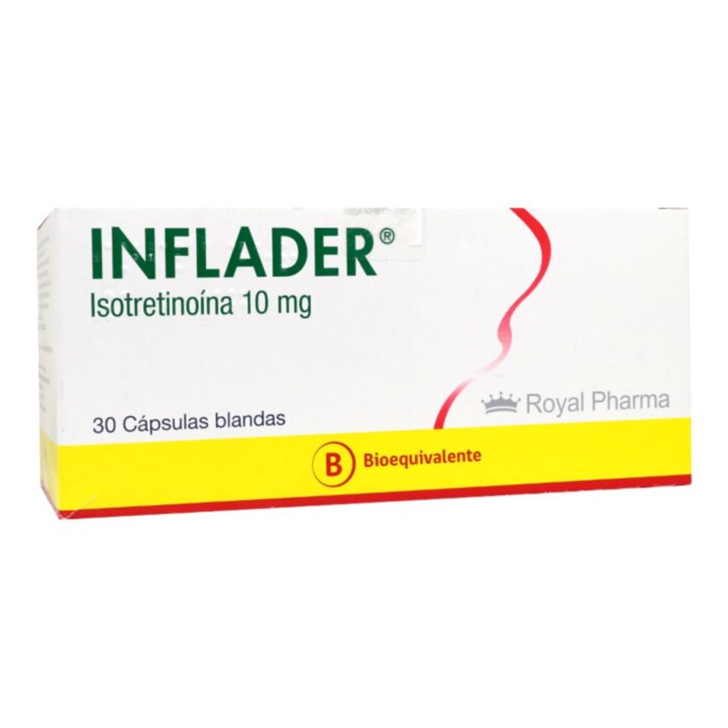 Inflader (B) Isotretinoí­na 10mg 30 Cápsulas