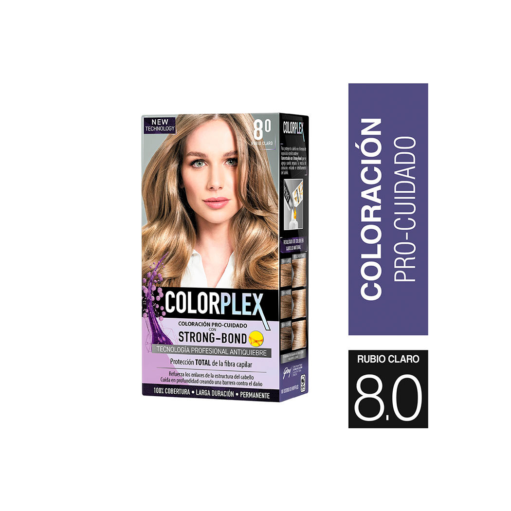 Tintura Colorplex 8/0 Rubio Claro