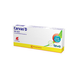 Carvas D (B) Olmesartan / Hidroclorotiazida 20/12.5 30 Comprimidos Recubiertos