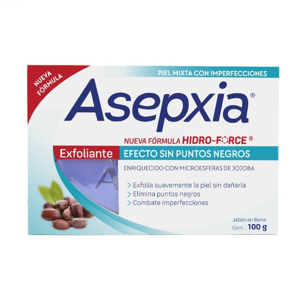 Jabón Exfoliante Asepxia 100g 