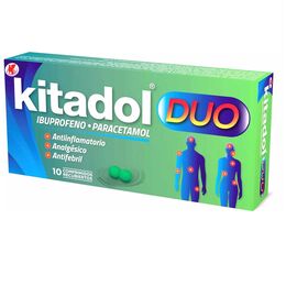 Kitadol Forte Paracetamol / Cafeína 10 Comprimidos Recubiertos