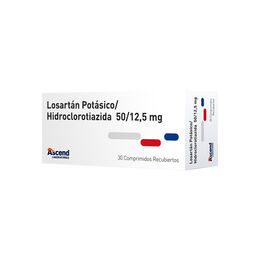 Lorsartán Potásico / Hidroclorotiazida 50/12.5 30 Comprimidos Recubiertos