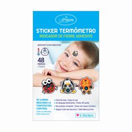 Termómetro Infantil Sticker Hipoalergenico 6 Unidades